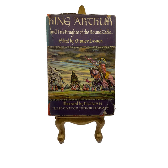 Vintage King Arthur and His Knights of the Round Table- Illustrated Book -1950 - Picture 1 of 16